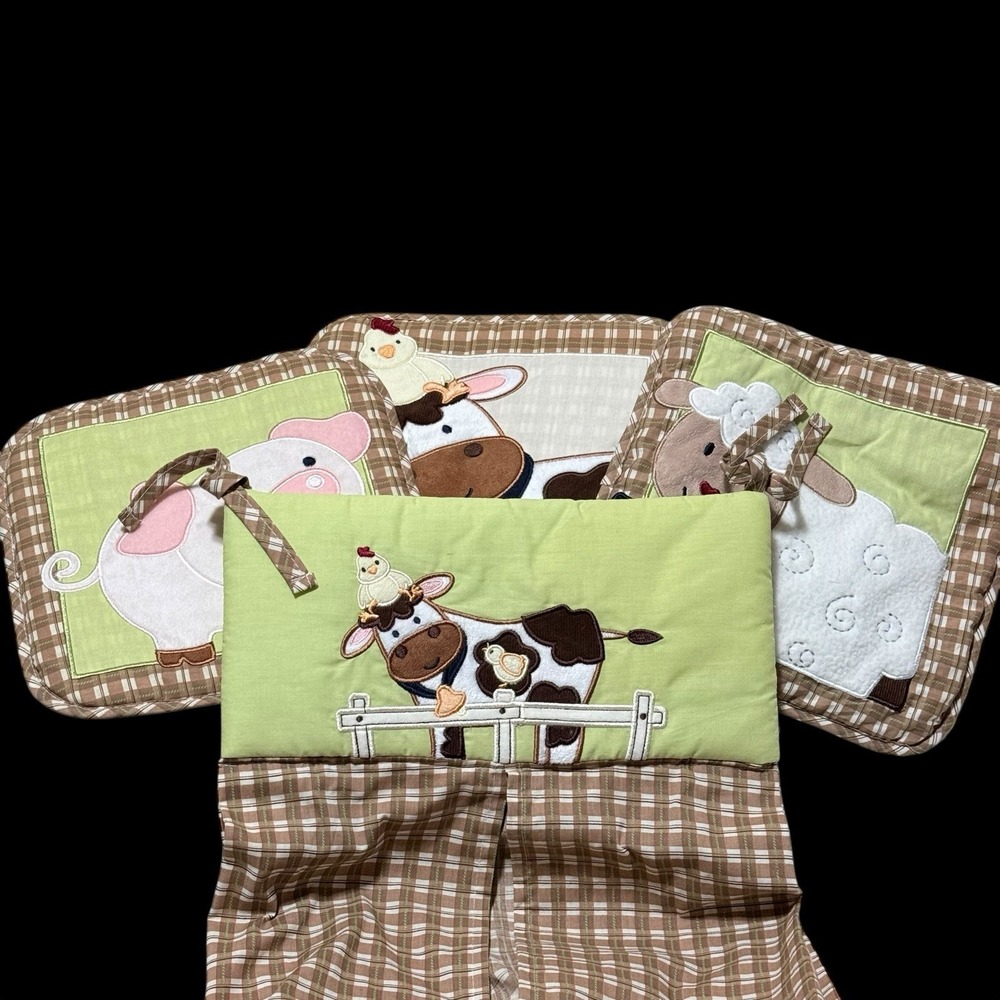 Nojo Farm Animal Diaper Stacker & Wall‎ Art Unisex Preowned